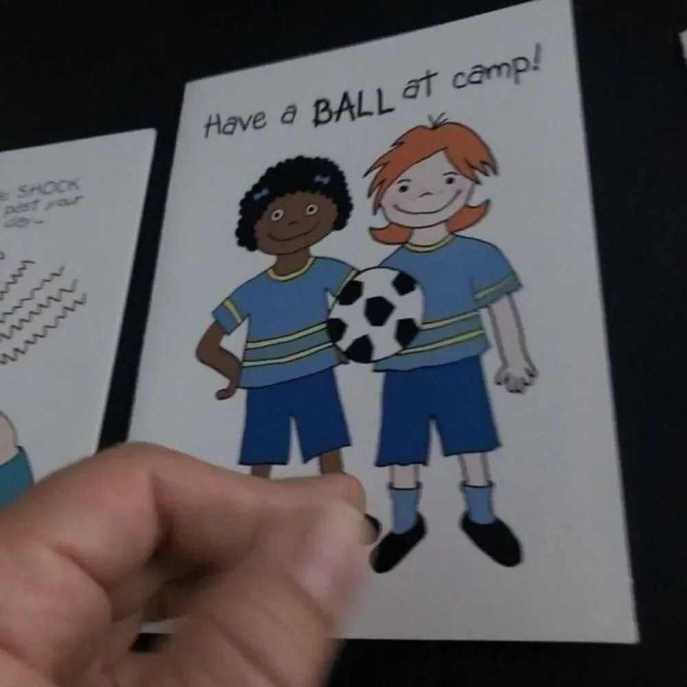 Patsy Card Shop Kamp Kids Sending Love 6 Cards + Envelopes With Envelopes New